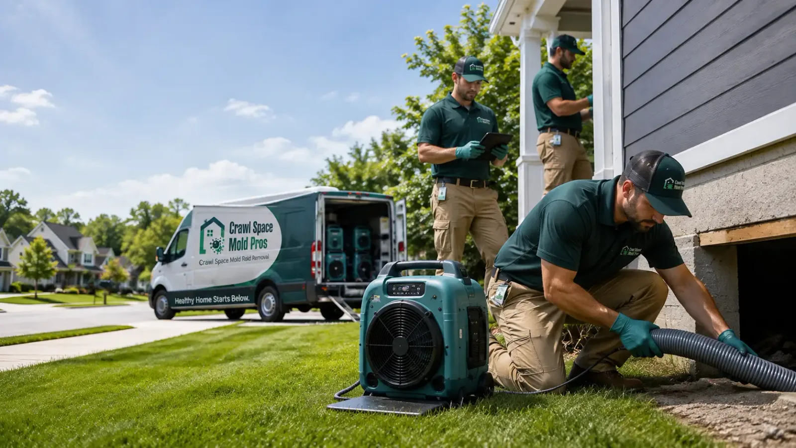 Crawl Space Mold Removal in Pittsville, MD